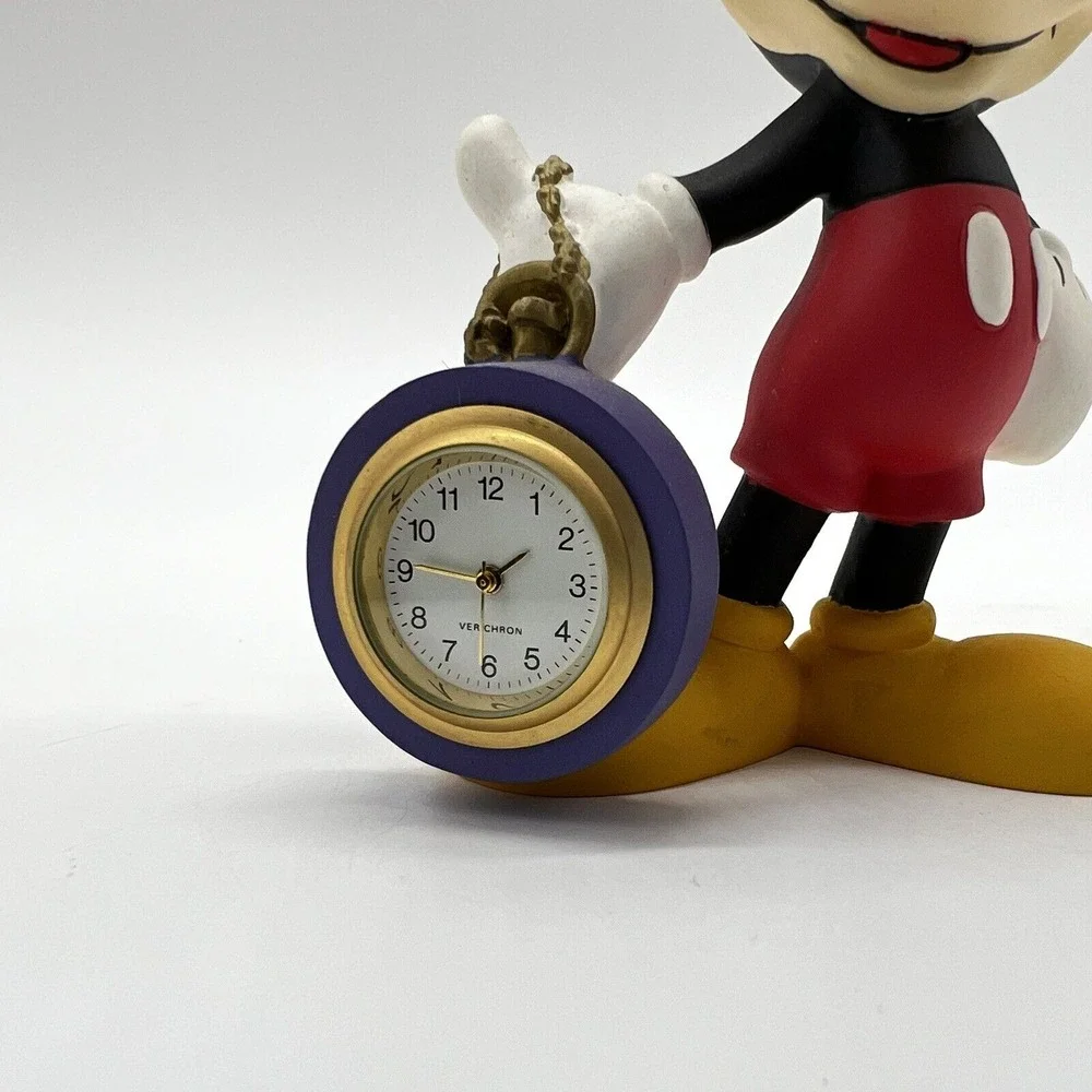 Disney Mickey Mouse Unlimited Verichron Timepiece Rare Clock Figure‎ Vintage HTF
